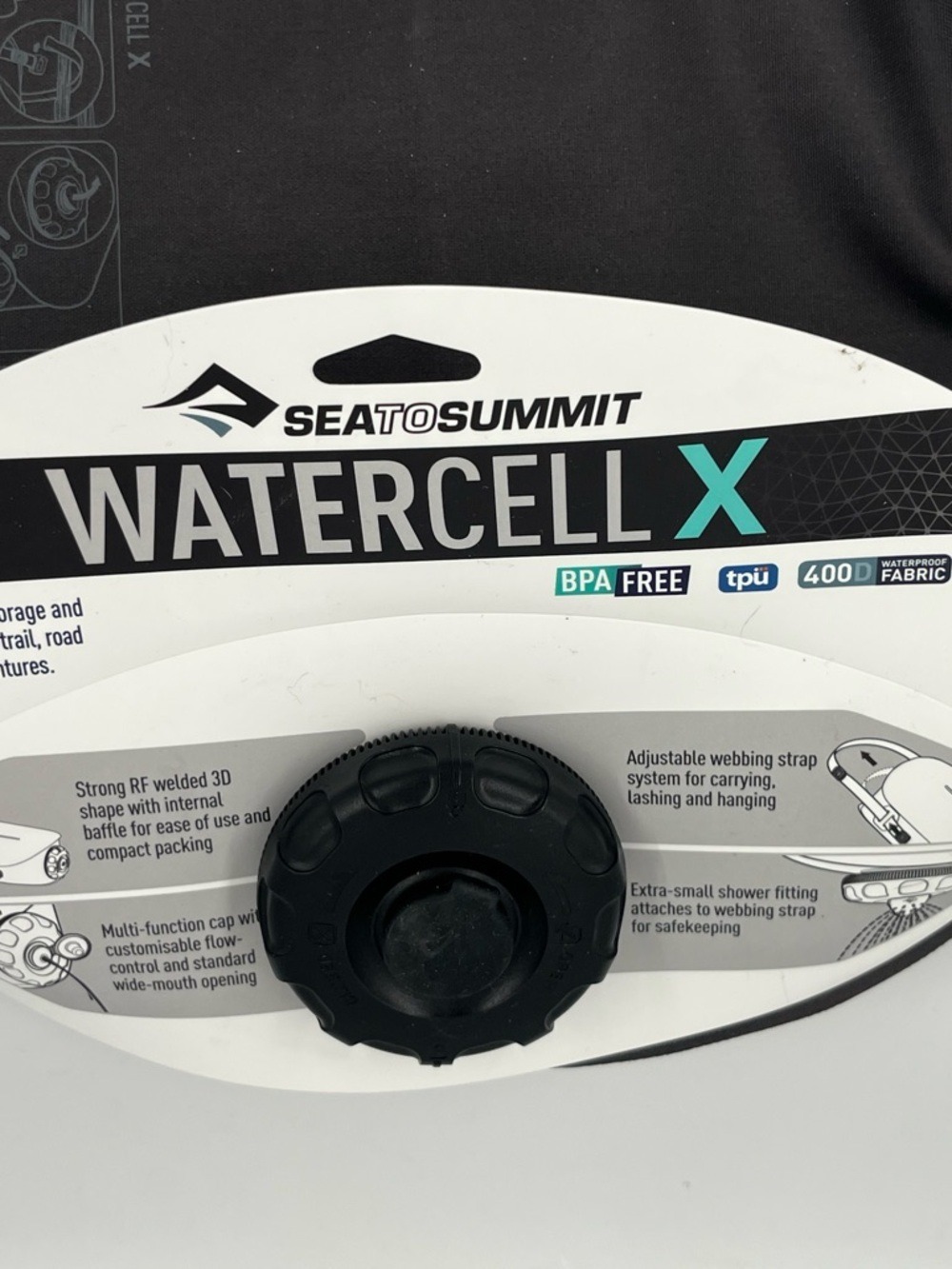 Sea to Summit Watercell X Collapsible Water Container - Black NWT - Picture 2 of 5